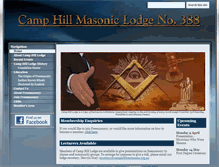 Tablet Screenshot of camphillfreemasons.org.au